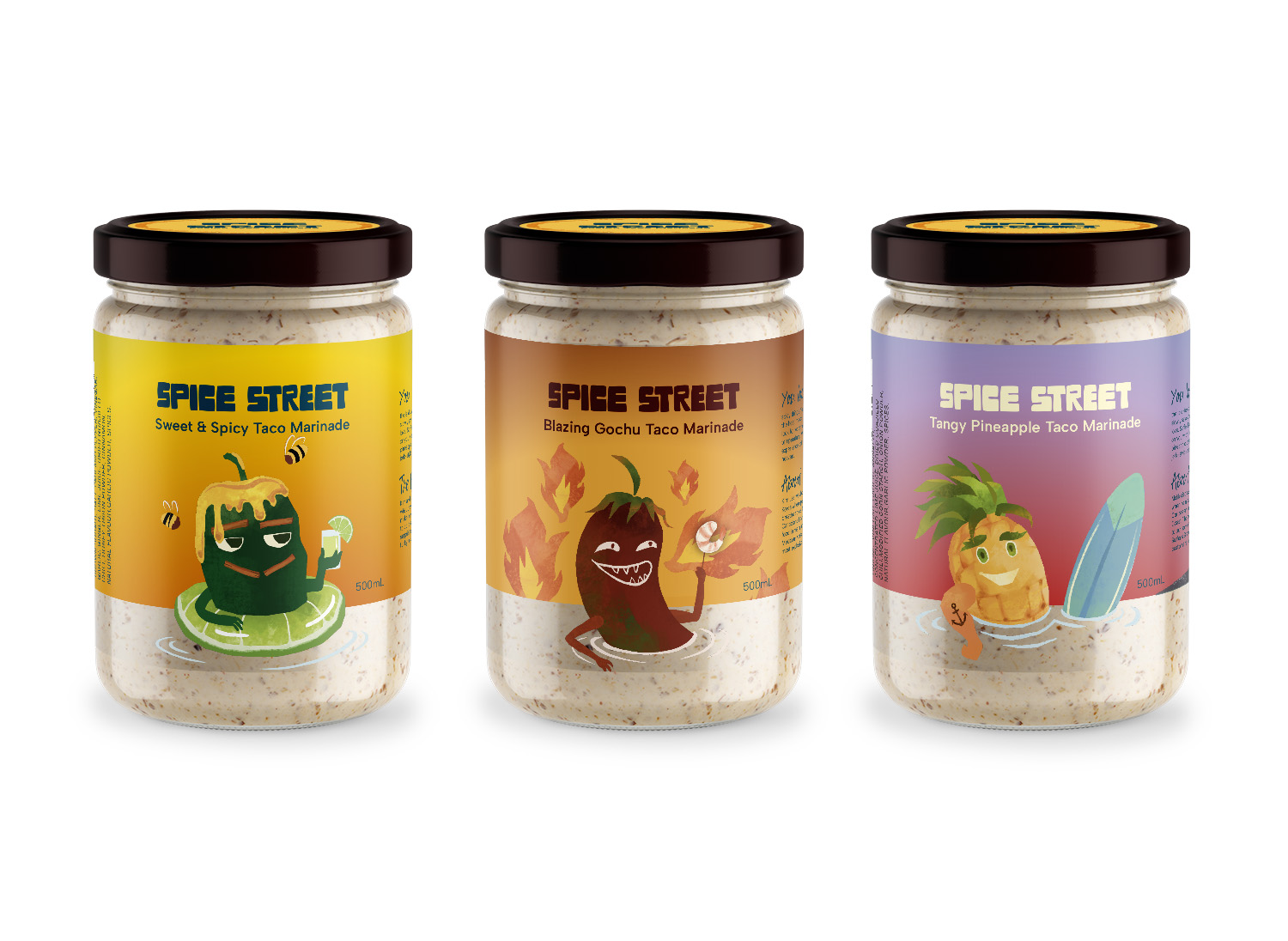 Image of three mexican marinade packages